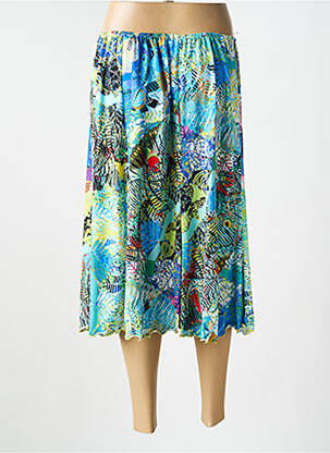 Jupe mi-longue taille normale bleu JUMFIL femme