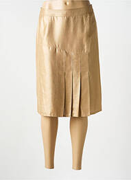 Jupe mi-longue taille à pinces or JUMFIL femme