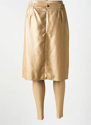 Jupe mi-longue taille à pinces or JUMFIL femme