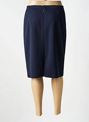 Jupe mi-longue taille à pinces bleu JUMFIL femme