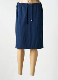 Jupe mi-longue coupe droite bleu MERI & ESCA femme