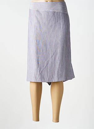 Jupe mi-longue coupe droite gris JUMFIL femme