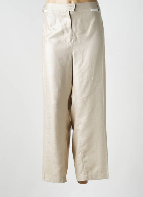 Pantalon 7/8 taille élastique taille normale beige JUMFIL femme