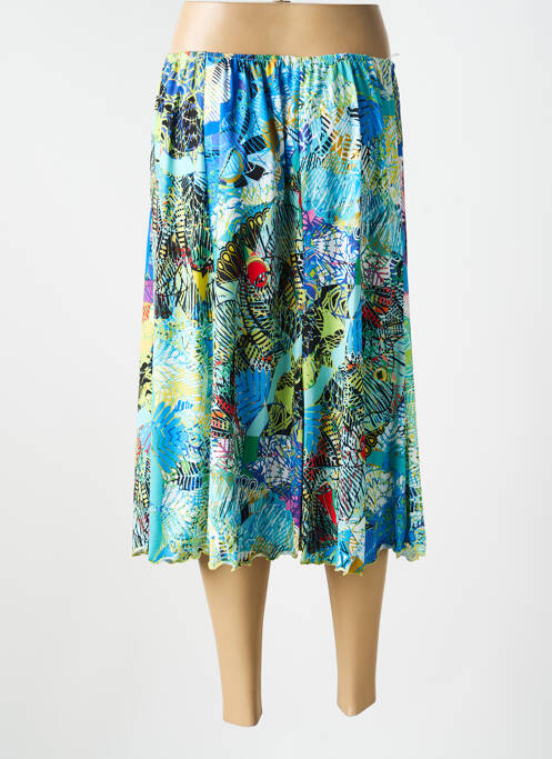 Jupe mi-longue taille normale bleu JUMFIL femme
