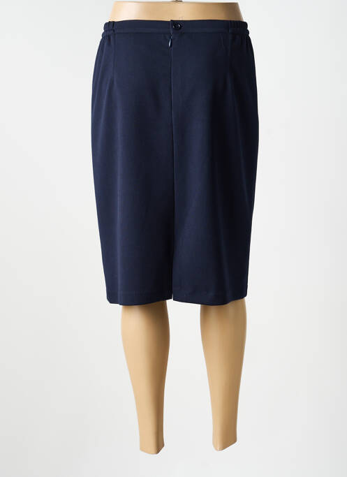 Jupe mi-longue taille à pinces bleu JUMFIL femme