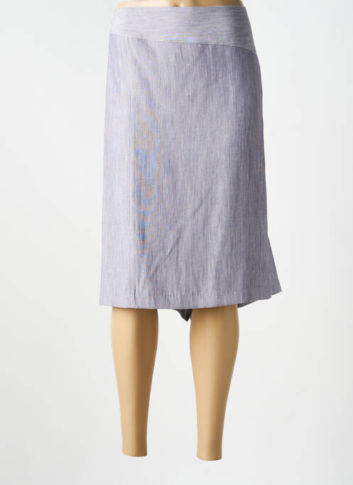 Jupe mi-longue coupe droite gris JUMFIL femme