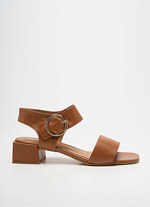 Sandales/nu pieds type de semelle amortissante talon de 4 à 6cm marron ROSEWOOD femme