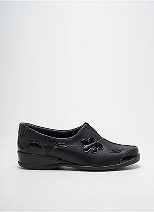 Chaussures de confort tissage satiné talon plat jusqu'à 3cm noir SUAVE femme