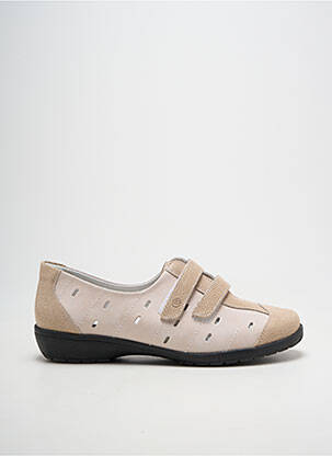 Chaussures de confort tissage satiné talon plat jusqu'à 3cm beige SUAVE femme