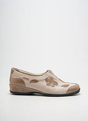 Chaussures de confort bout rond talon plat jusqu'à 3cm beige SUAVE femme
