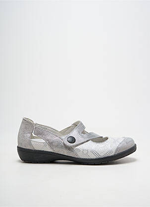 Ballerines impression talon plat jusqu'à 3cm argent SUAVE femme