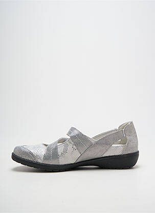 Ballerines impression talon plat jusqu'à 3cm argent SUAVE femme