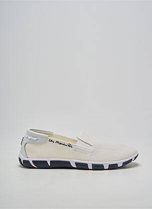 Slip ons bout rond talon plat jusqu'à 3cm blanc TBS femme
