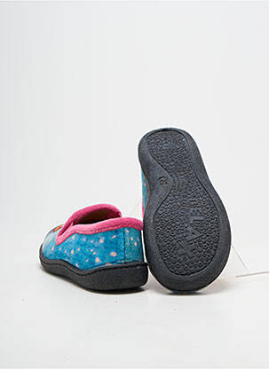 Chaussons/pantoufles semelle amovible bout rond rose ROAL fille