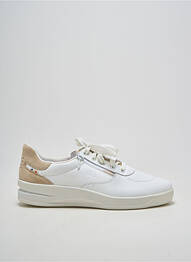 Baskets fermeture zip et lacets talon de 4 à 6cm blanc TBS femme