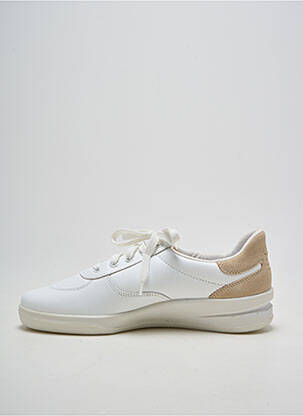 Baskets fermeture zip et lacets talon de 4 à 6cm blanc TBS femme