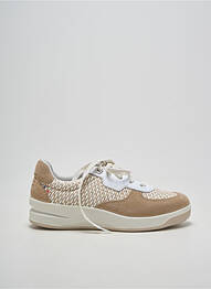 Baskets semelle amovible talon de 4 à 6cm beige TBS femme