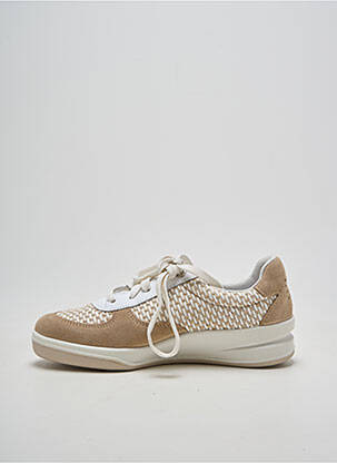 Baskets semelle amovible talon de 4 à 6cm beige TBS femme
