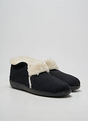 Chaussons/pantoufles bout rond talon plat jusqu'à 3cm noir ROHDE femme