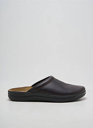Chaussons/pantoufles bout rond bout rond marron ROHDE unisexe