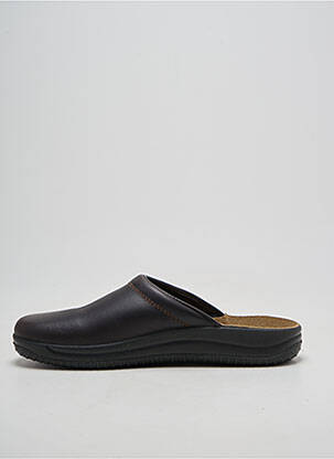 Chaussons/pantoufles bout rond bout rond marron ROHDE unisexe
