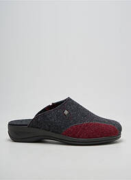 Chaussons/pantoufles bout rond talon de 4 à 6cm rouge ROHDE femme