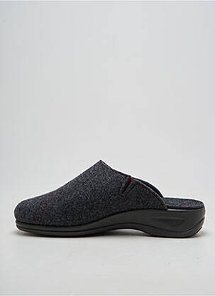 Chaussons/pantoufles bout rond talon de 4 à 6cm rouge ROHDE femme