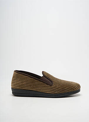 Chaussons/pantoufles bout rond bout rond marron ROHDE homme