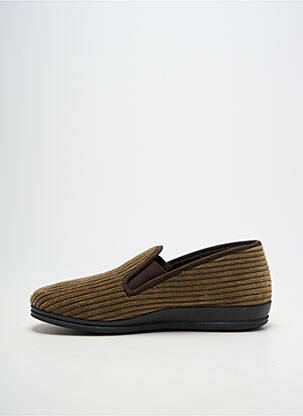 Chaussons/pantoufles bout rond bout rond marron ROHDE homme