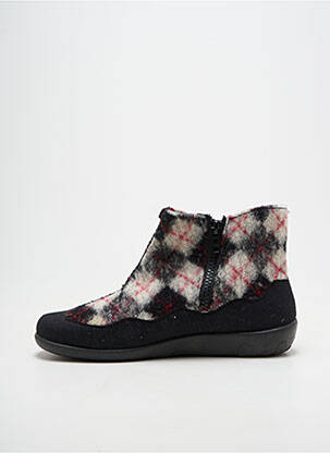 Chaussons/pantoufles bout rond talon plat jusqu'à 3cm noir ROHDE femme