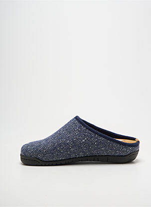Chaussons/pantoufles bout rond talon de 4 à 6cm bleu ROHDE femme