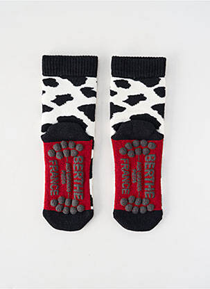 Chaussettes stretch noir BERTHE AUX GRANDS PIEDS femme