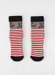 Chaussettes stretch rouge BERTHE AUX GRANDS PIEDS femme