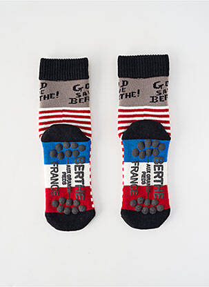 Chaussettes stretch rouge BERTHE AUX GRANDS PIEDS femme