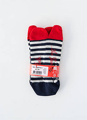 Chaussettes stretch rouge BERTHE AUX GRANDS PIEDS homme