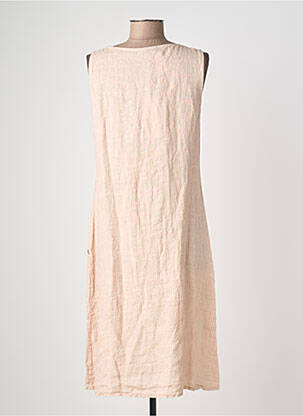 Robe mi-longue sans manche sans manche rose fonce QUATTRO femme