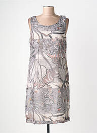 Robe courte sans manche sans manche marron QUATTRO femme