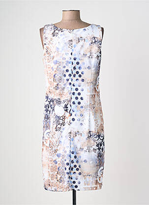 Robe mi-longue sans manche sans manche bleu QUATTRO femme