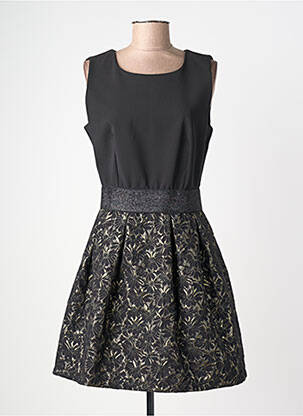 Robe courte sans manche sans manche noir QUATTRO femme