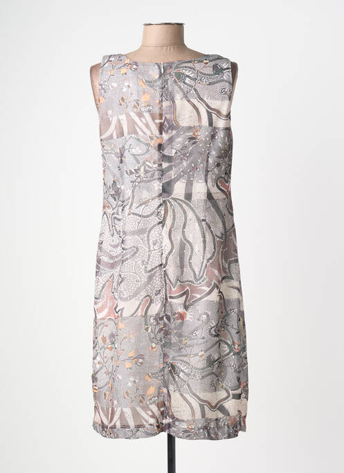 Robe courte sans manche sans manche marron QUATTRO femme