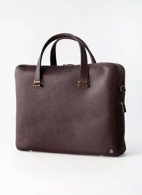 Sac tissage satiné marron DUNHILL homme