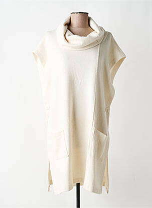 Pull tunique sans manche beige GERSHON BRAM femme