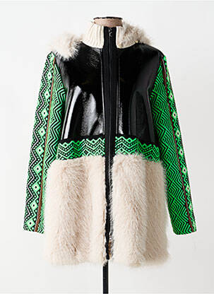 Manteau long a capuche a capuche noir TRICOT CHIC femme