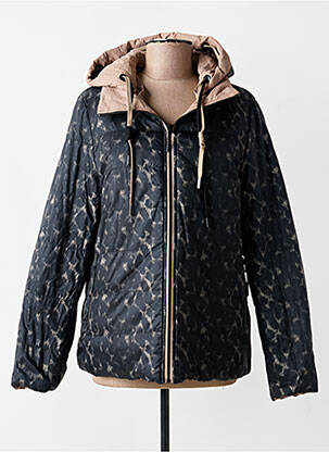 Doudoune poches a capuche noir REVER MILE femme