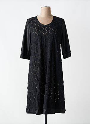 Robe courte manches 3/4 manches 3/4 noir BEATE HEYMANN femme