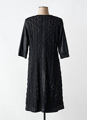 Robe courte manches 3/4 manches 3/4 noir BEATE HEYMANN femme