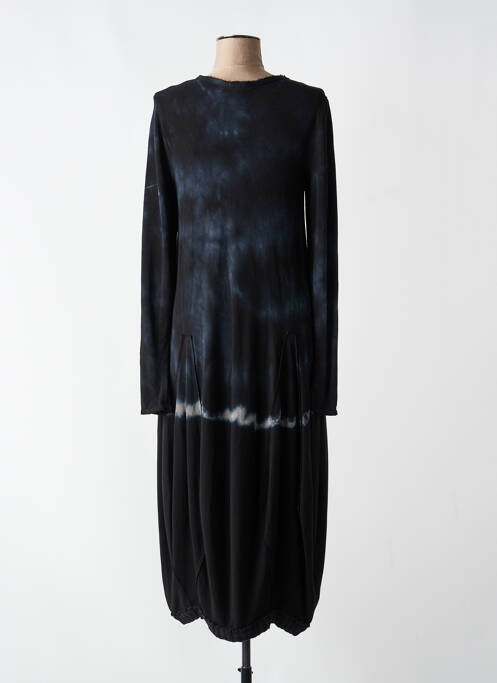 Robe longue manches longues manches longues noir KEDZIOREK femme