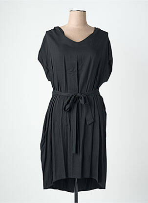 Robe courte manches courtes manches courtes noir QUATTRO femme