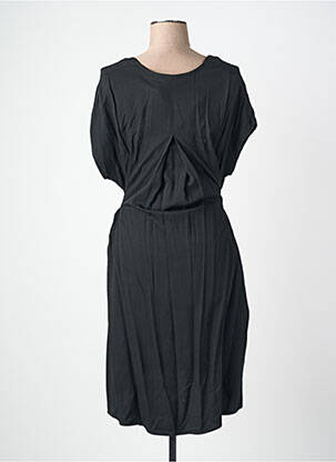 Robe courte manches courtes manches courtes noir QUATTRO femme