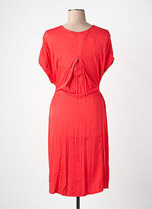 Robe courte manches courtes manches courtes rouge QUATTRO femme